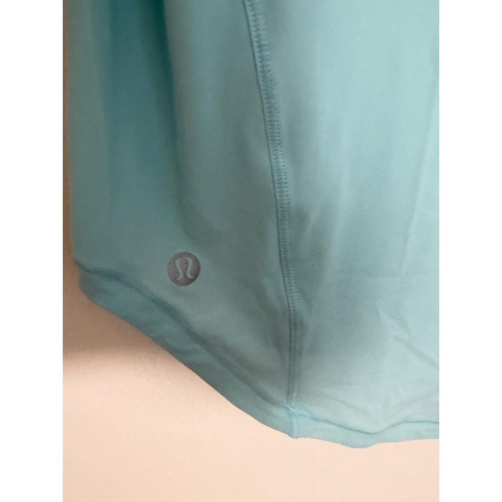 Lululemon Sculpt Tank Top Light Blue Mesh Panel Athletic Sleeveless Women Size 4 - Picture 3 of 5